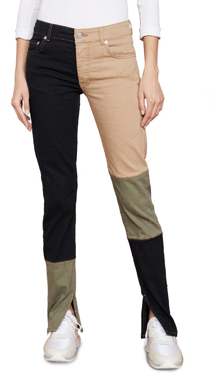 Ganni Patchwork Denim Pants