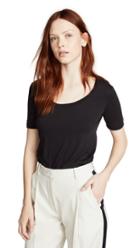 Adam Lippes Pima Cotton Scoop Tee