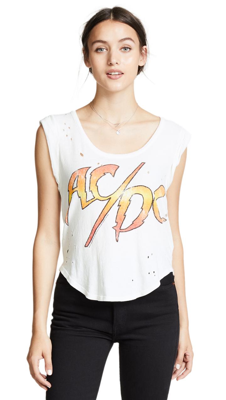 Chaser Ac Dc Flamingo Logo Tee