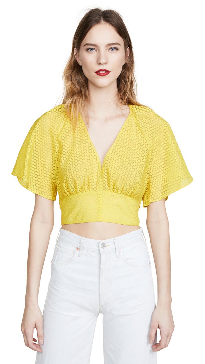 Diane Von Furstenberg Tie Front Blouse