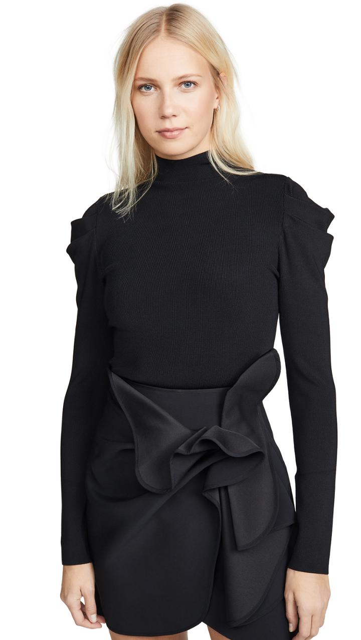 Alice Olivia Cece Dramatic Puff Sleeve Pullover