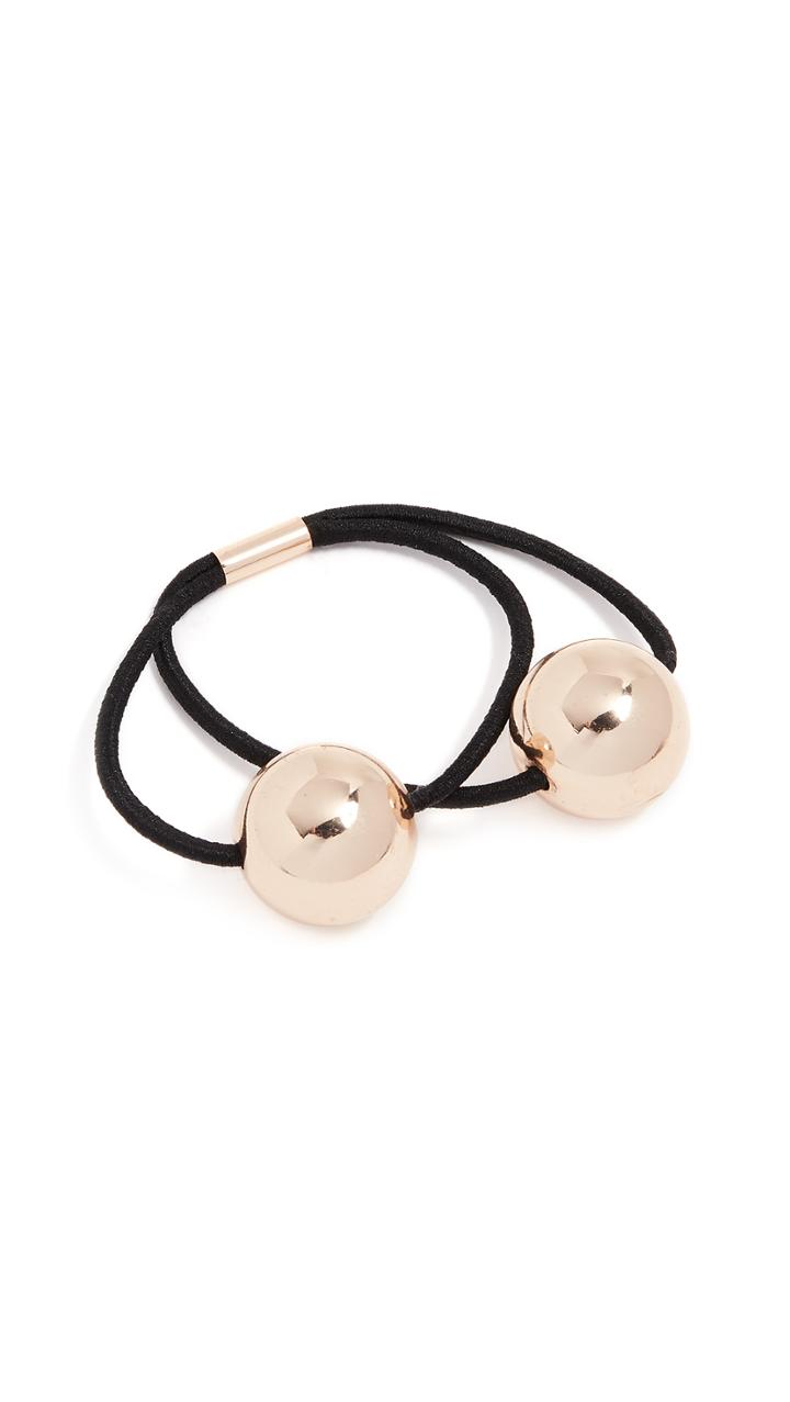 Kitsch Metal Double Bead Hair Tie Set