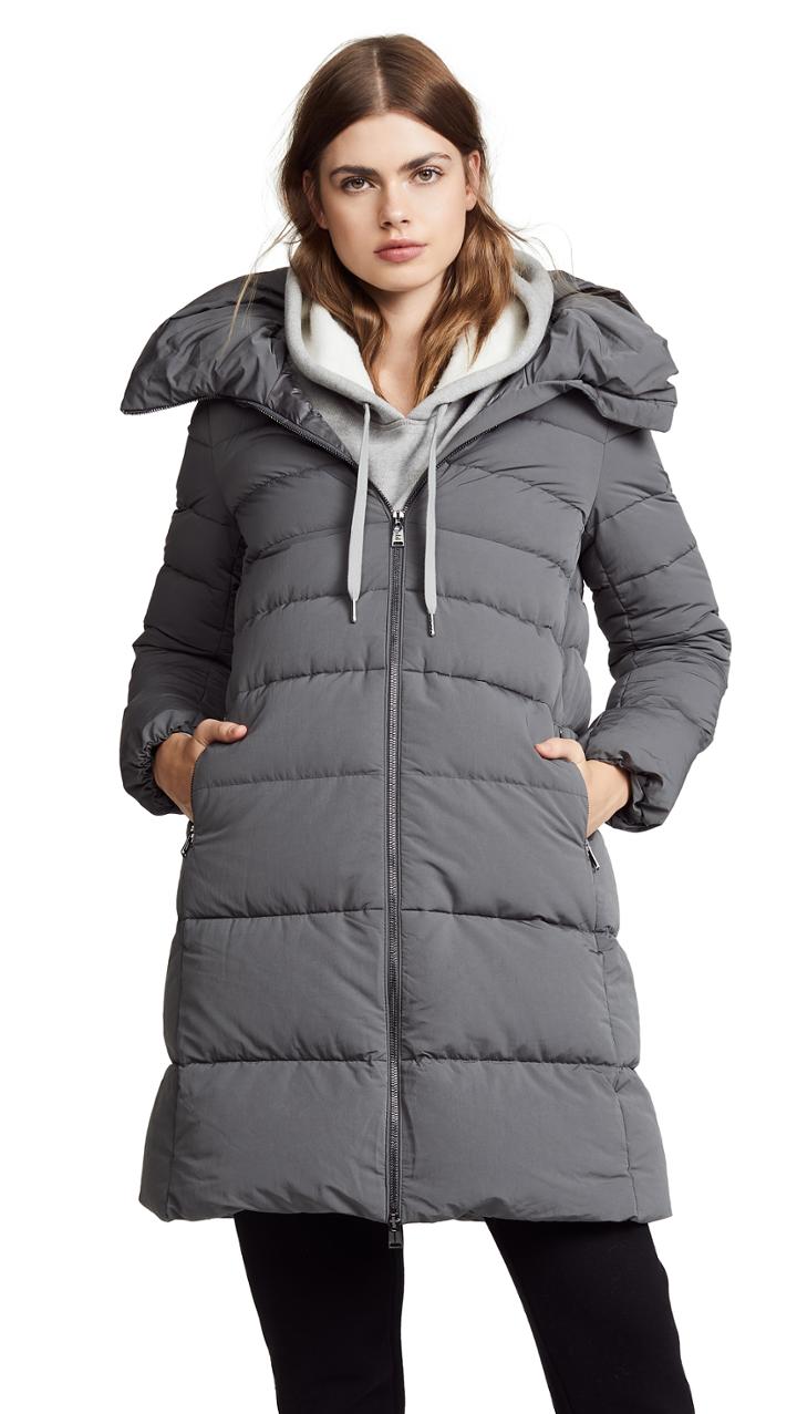 Add Down Hooded Down Coat