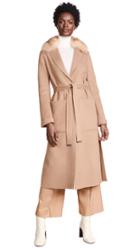 Soia Kyo Ivonne Double Face Car Coat With Removable Fur