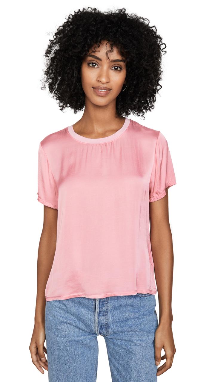 Nation Ltd Marie Sateen Boxy Crop