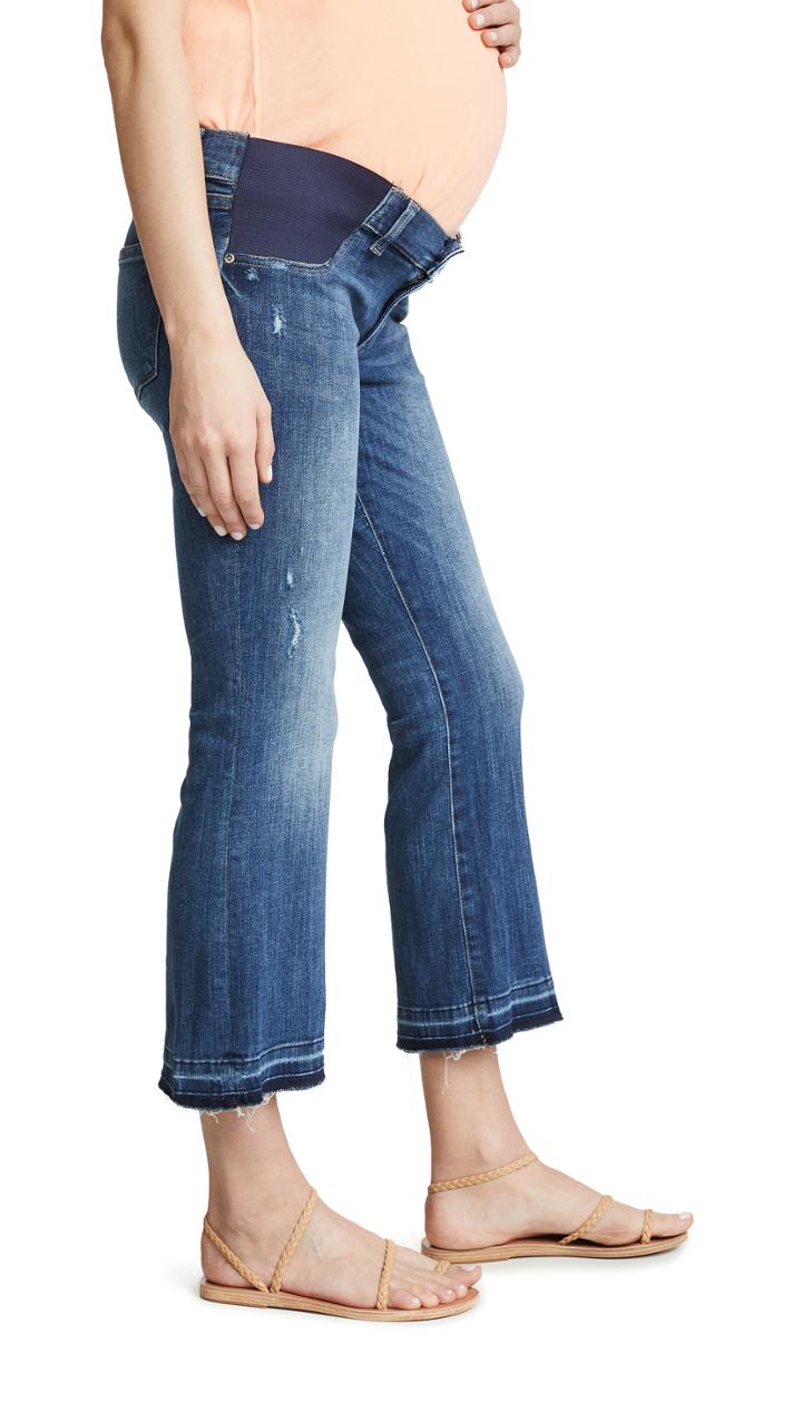 Dl1961 Bridget Maternity Crop Flare Jeans
