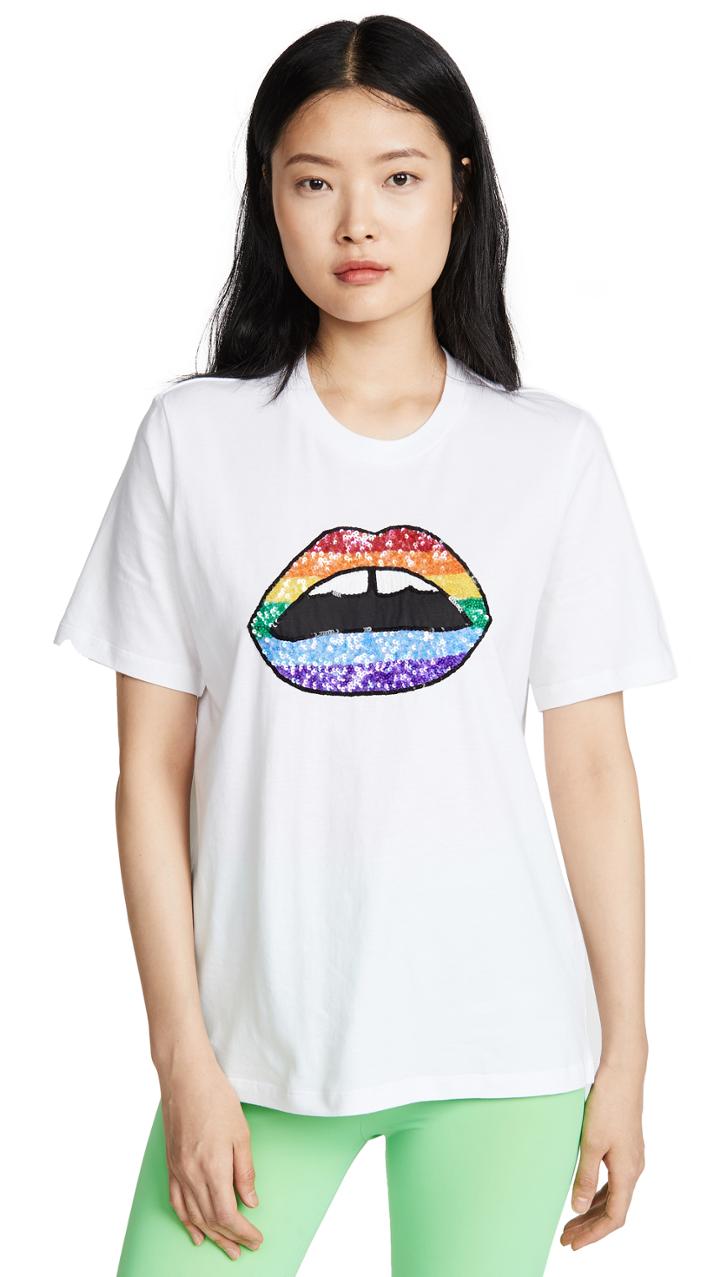 Markus Lupfer Rainbow Lips Tee