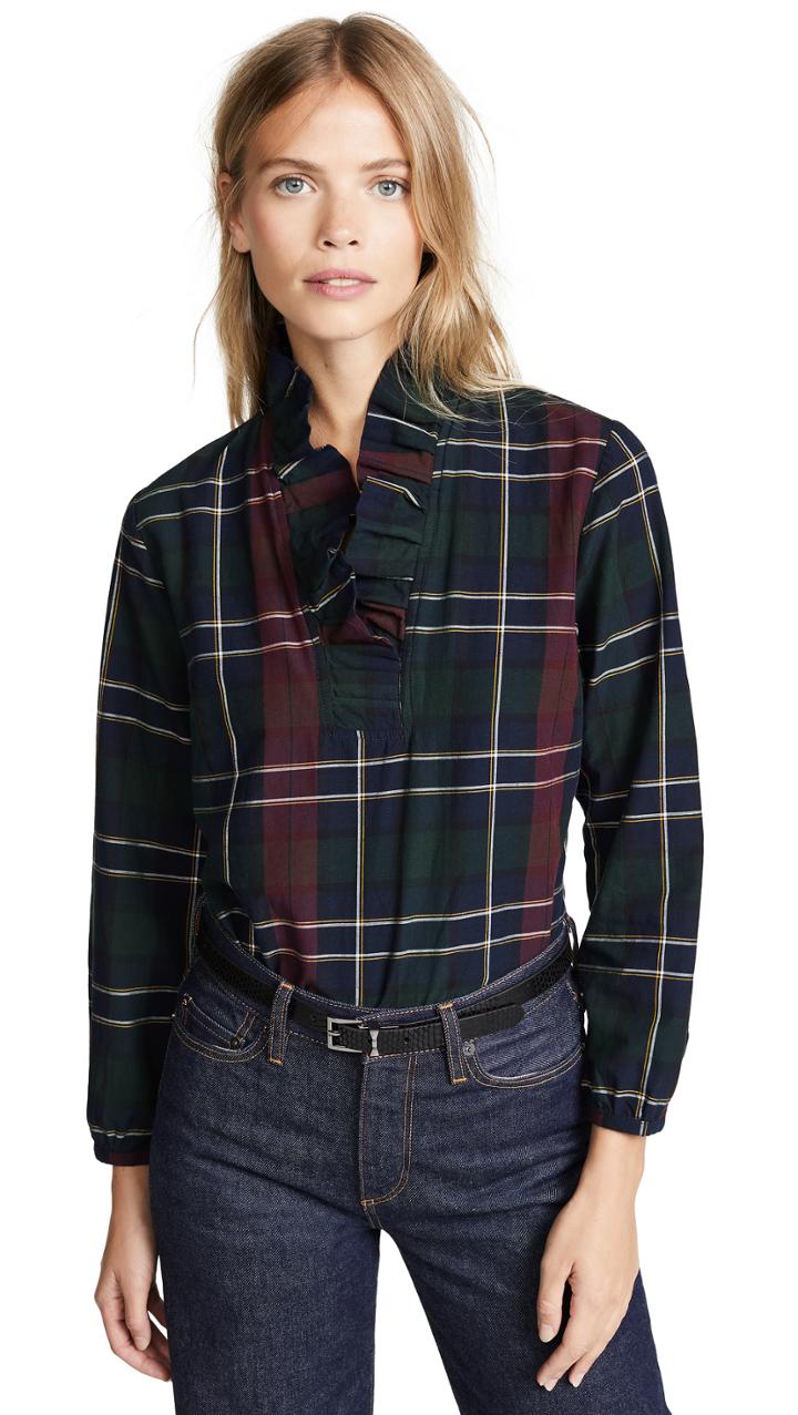 Birds Of Paradis The Erica Pleated Collar Blouse