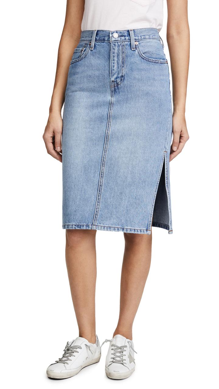 Levi S Side Slit Skirt