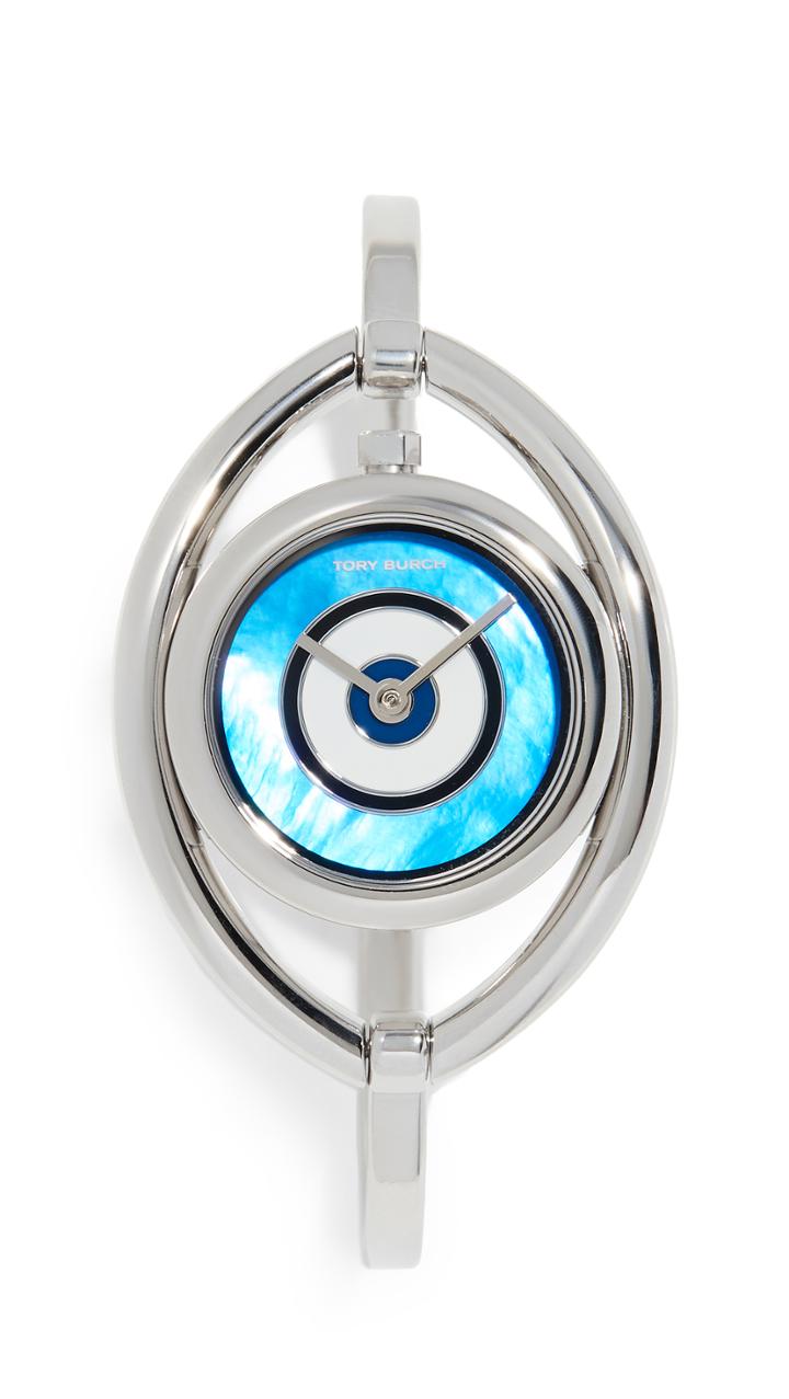 Tory Burch Evil Eye Bangle Bracelet Watch 31mm