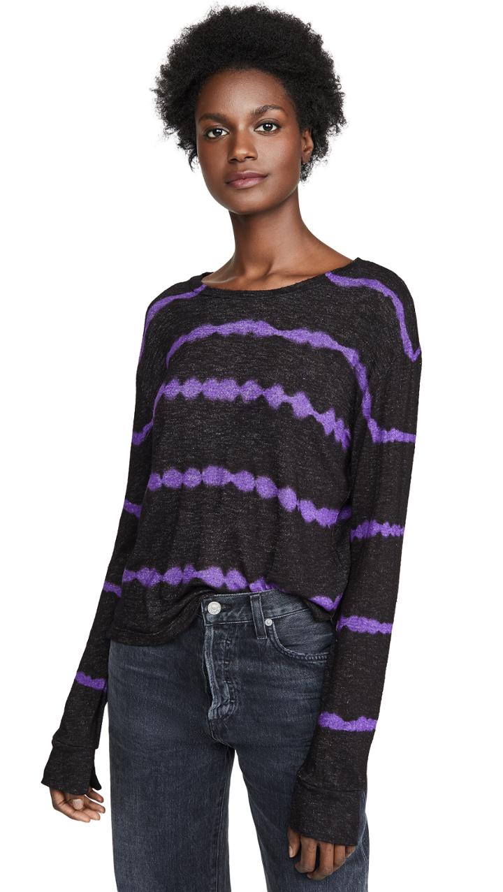 Lna Tie Dye Stripe Elsa Tee