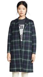 Harris Wharf London Tartan Overcoat