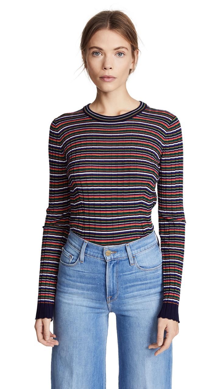 Pringle Of Scotland R Neck Long Sleeve Jumper