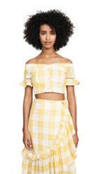 Red Carter Pippi Smocked Leaf Print Dress