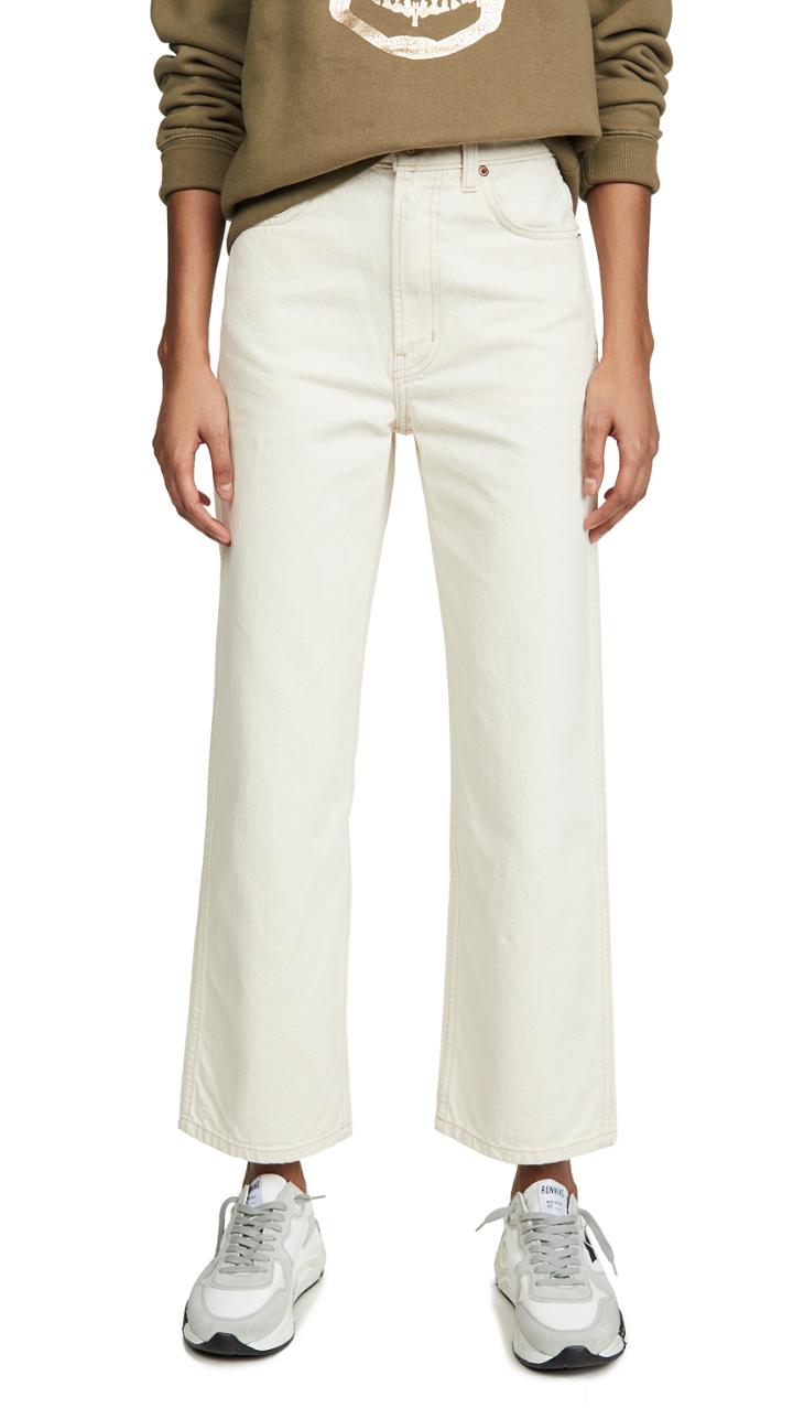 B Sides Plein High Straight Jeans