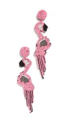 Kenneth Jay Lane Pink Flamingo Earrings