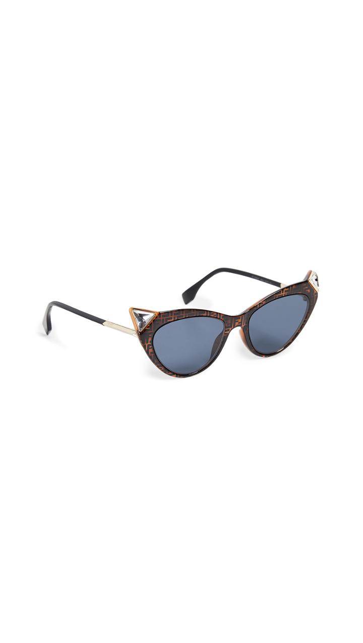 Fendi Logo Cat Eye Sunglasses