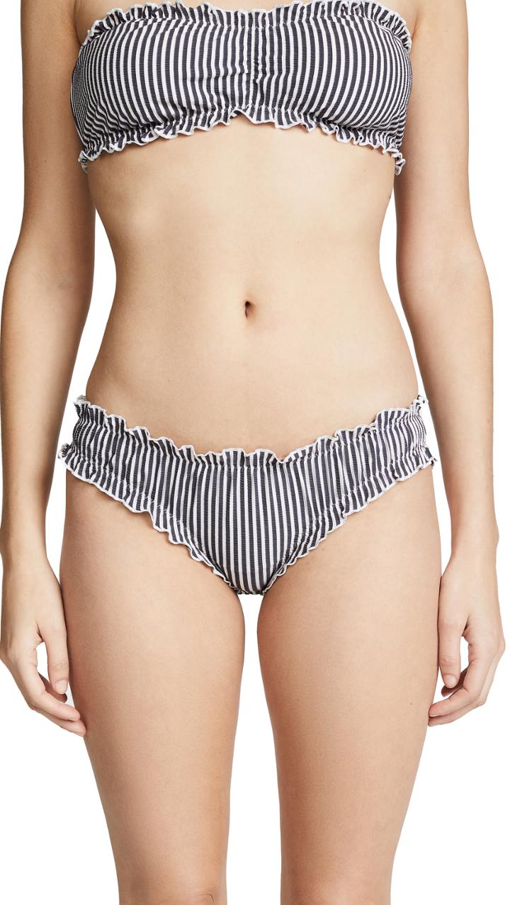 Solid Striped The Louise Black One Piece