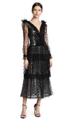 Rodarte Tulle And Sequin Tiered Dress