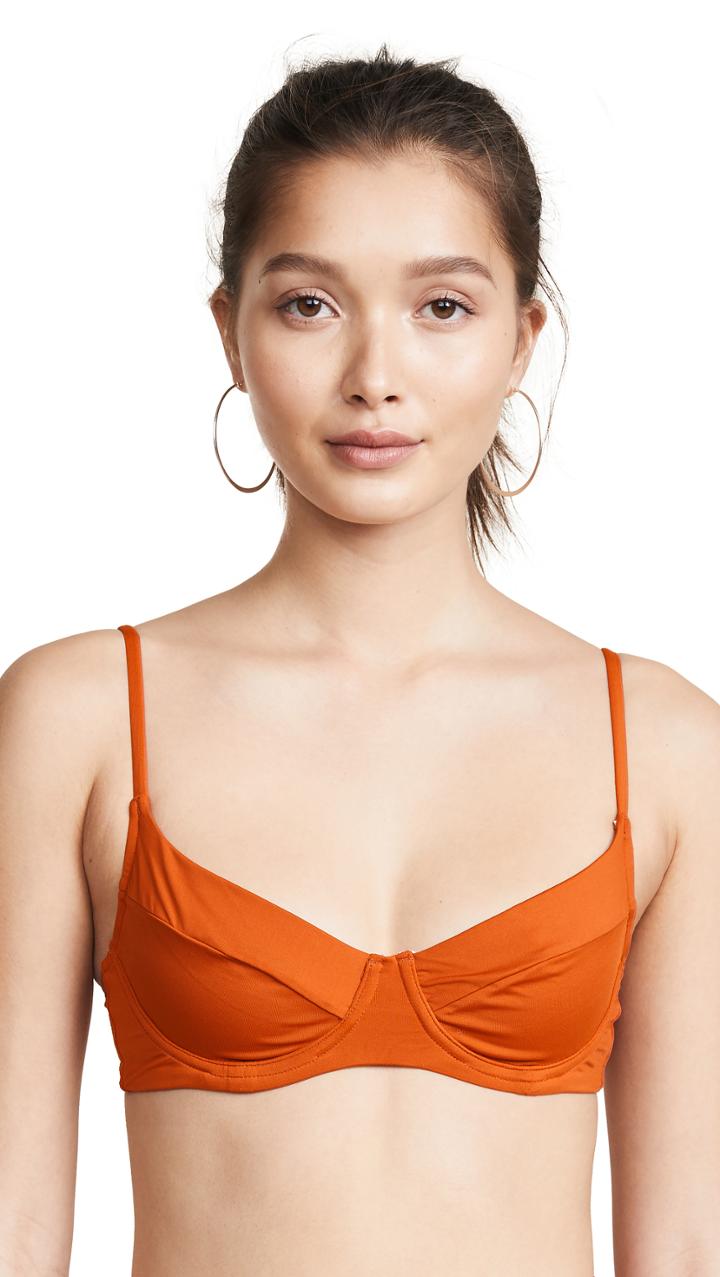 Onia X We Wore What Lydia Bikini Top