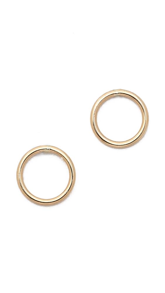 Ariel Gordon Jewelry Delicate Circle Silhouette Stud Earrings