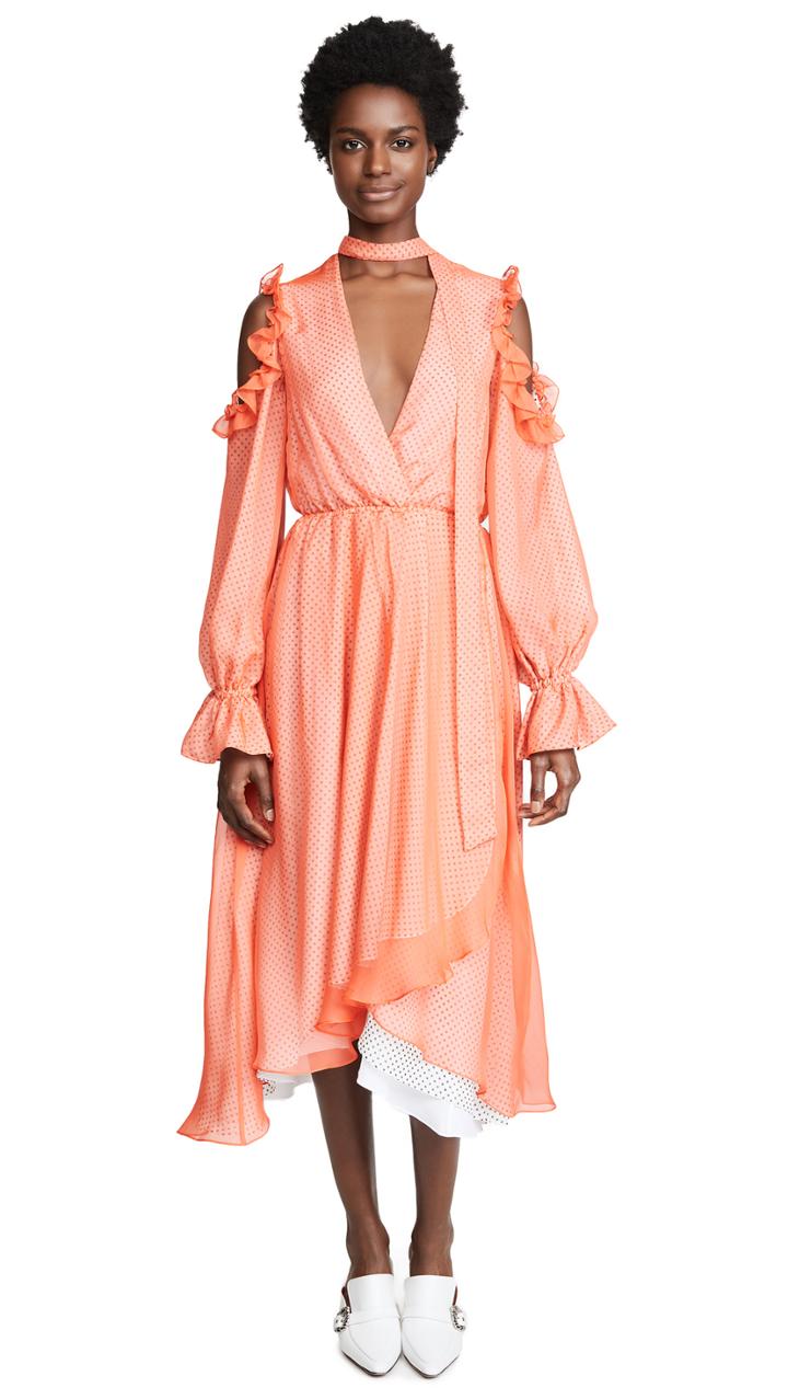 Marianna Senchina V Neck Dress