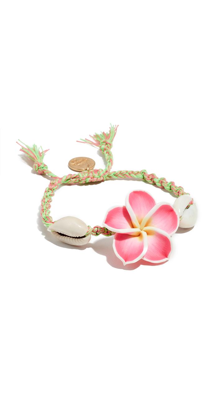 Venessa Arizaga Pink Plumeria Bracelet