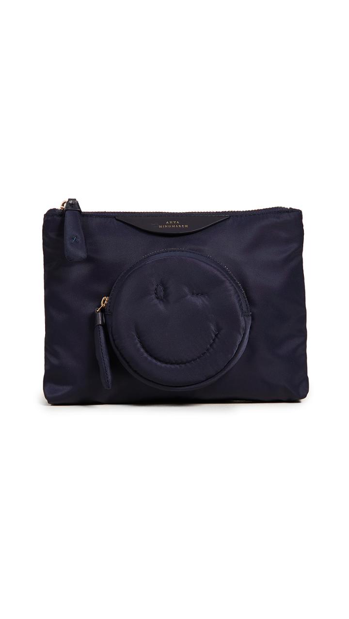 Anya Hindmarch Wink Chubby Nylon Pouch