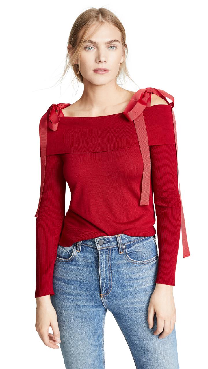 Adeam Off Shoulder Sweater