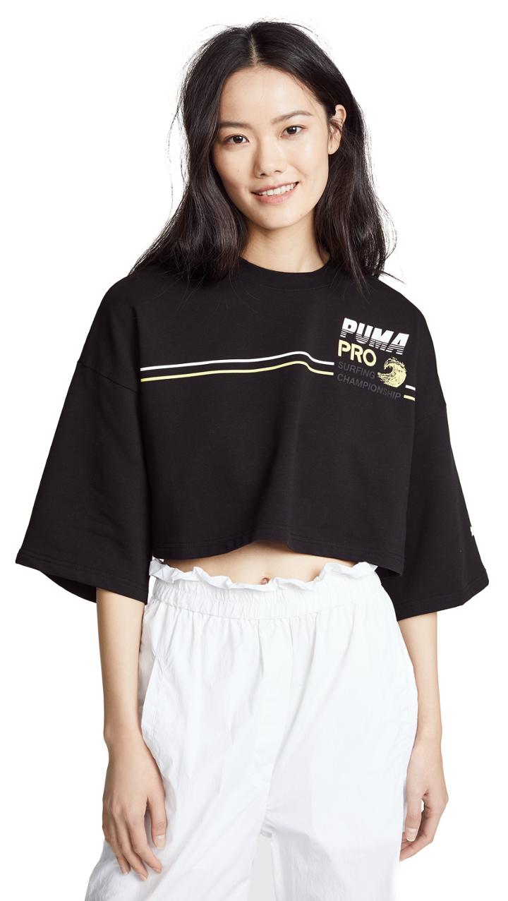 Puma Fenty X Puma Cropped Crew Neck T Shirt