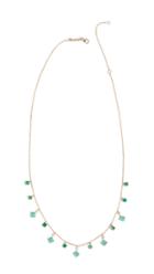 Suzanne Kalan 18k Gold Cascading Emeralds Necklace