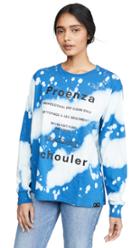 Proenza Schouler White Label Long Sleeve Tie Dye T Shirt