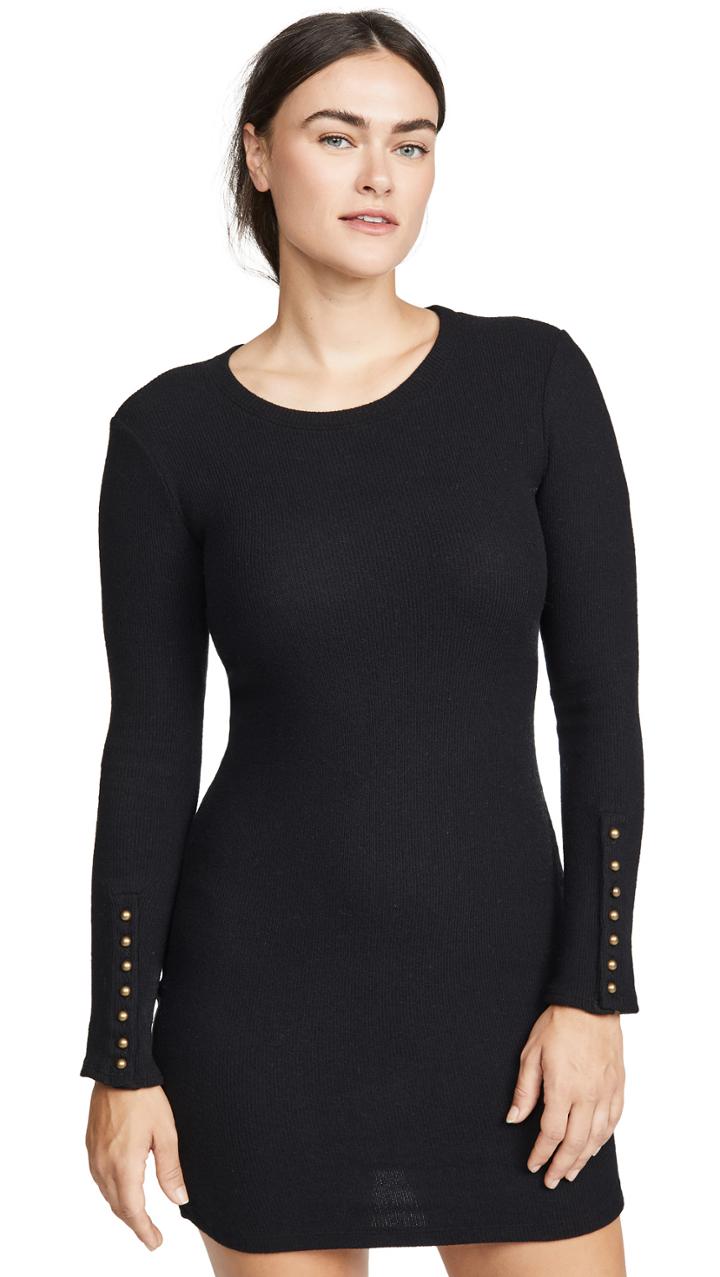 Enza Costa Button Cuff Mini Dress