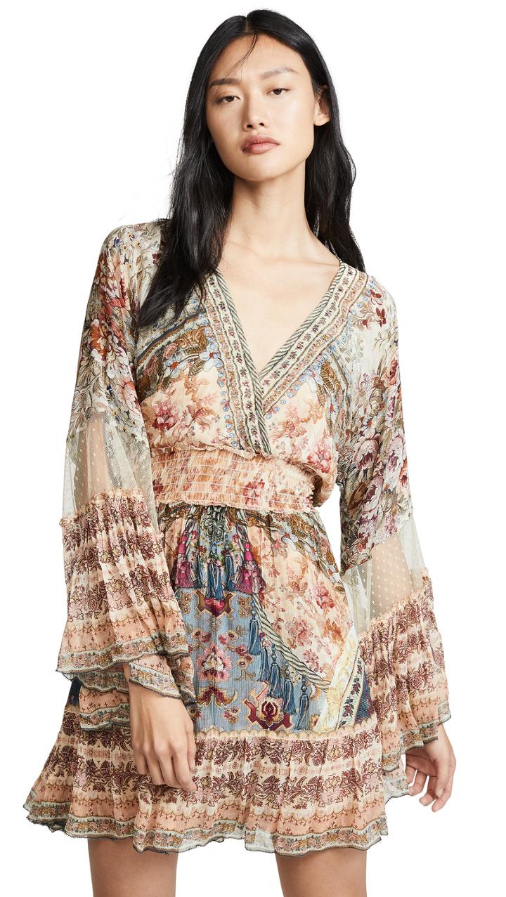 Camilla Flared Dress With Shirred Waist