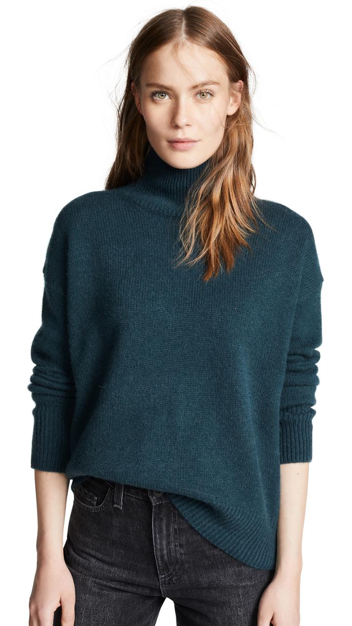 360 Sweater Valeria Cashmere Turtleneck Sweater