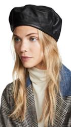 Hat Attack Leather Beret Hat