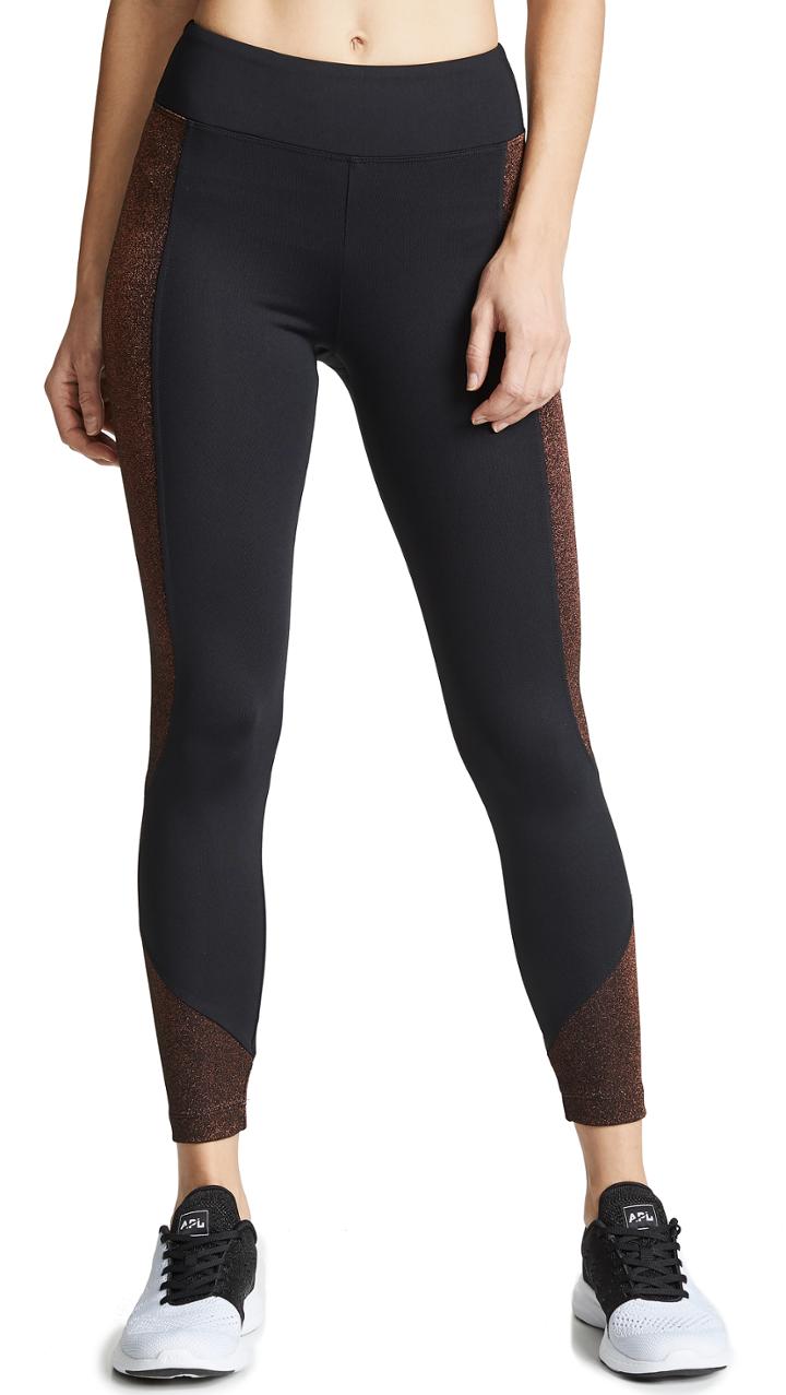 Koral Activewear Curved Mid Rise Glow Crop Leggings