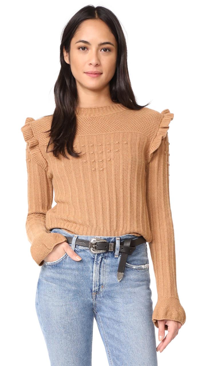Otto D Ame Maglia Ruffle Sweater