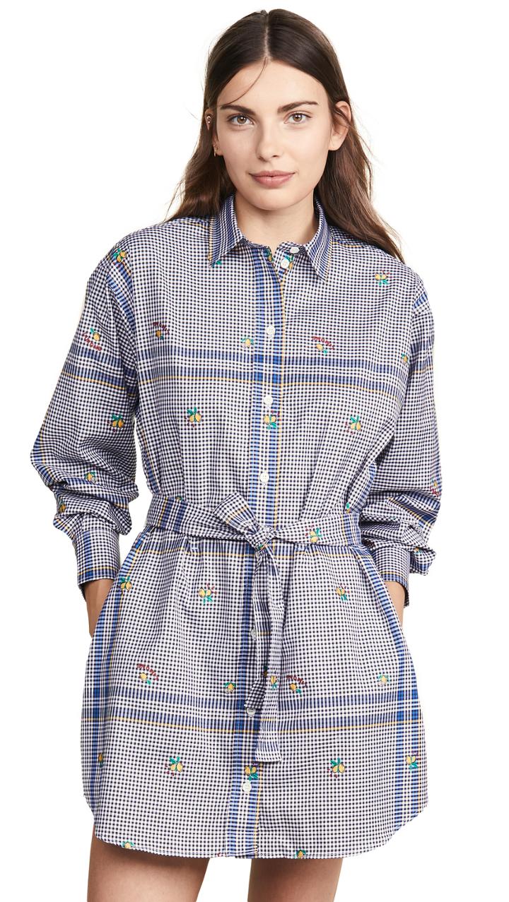 Maison Kitsune Limone Jacquard Gio Shirtdress