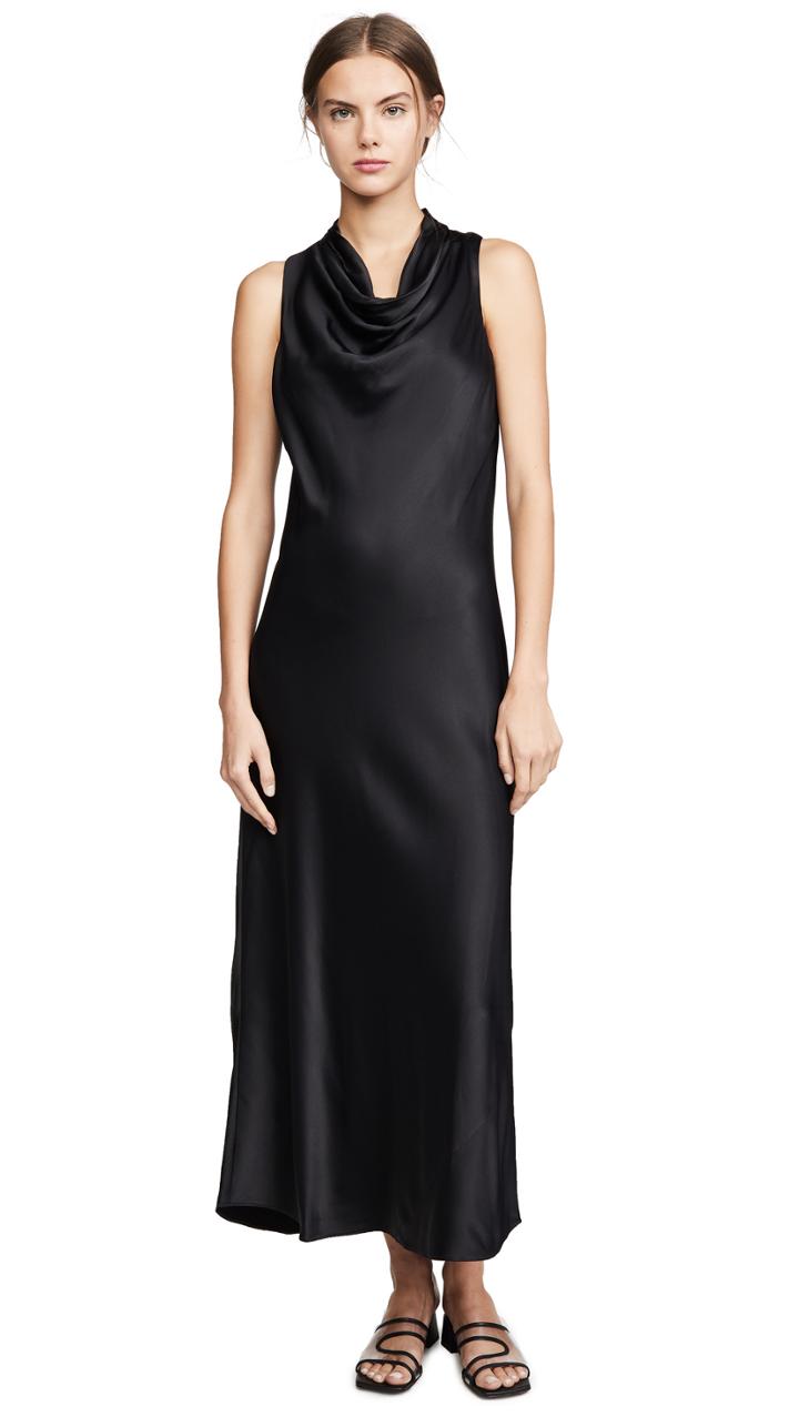 Frame Sleeveless Cowl Neck Dress