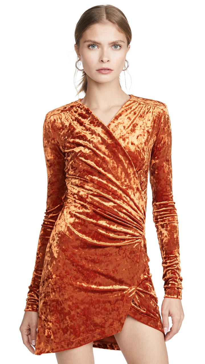 Off White Velvet Stretch Dress