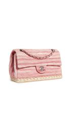 What Goes Around Comes Around Chanel Pink Tweed Espadrilles Bag