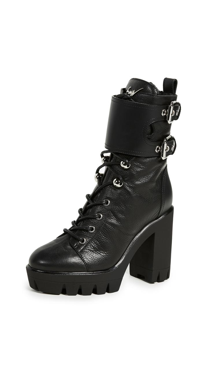 Giuseppe Zanotti Heeled Buckle Ankle Boots