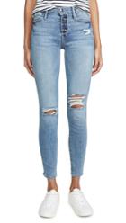 Frame Le High Skinny Button Fly Jeans