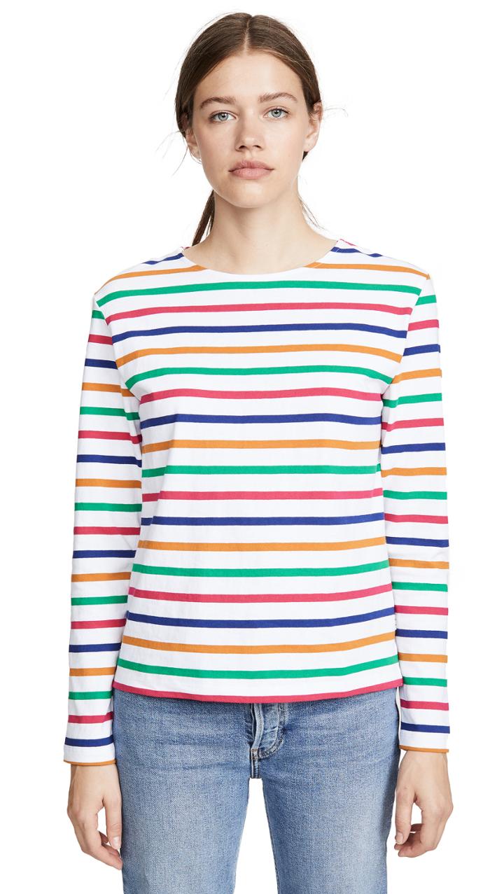 Scotch Soda Maison Scotch Classic Long Sleeve Breton Tee