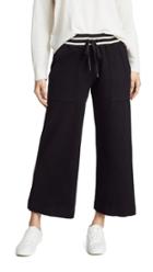 Sundry Flare Pants With Stripe Rib