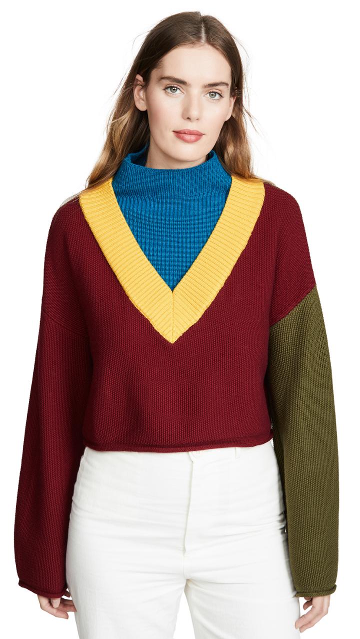 Victor Glemaud Mock Turtleneck Sweater