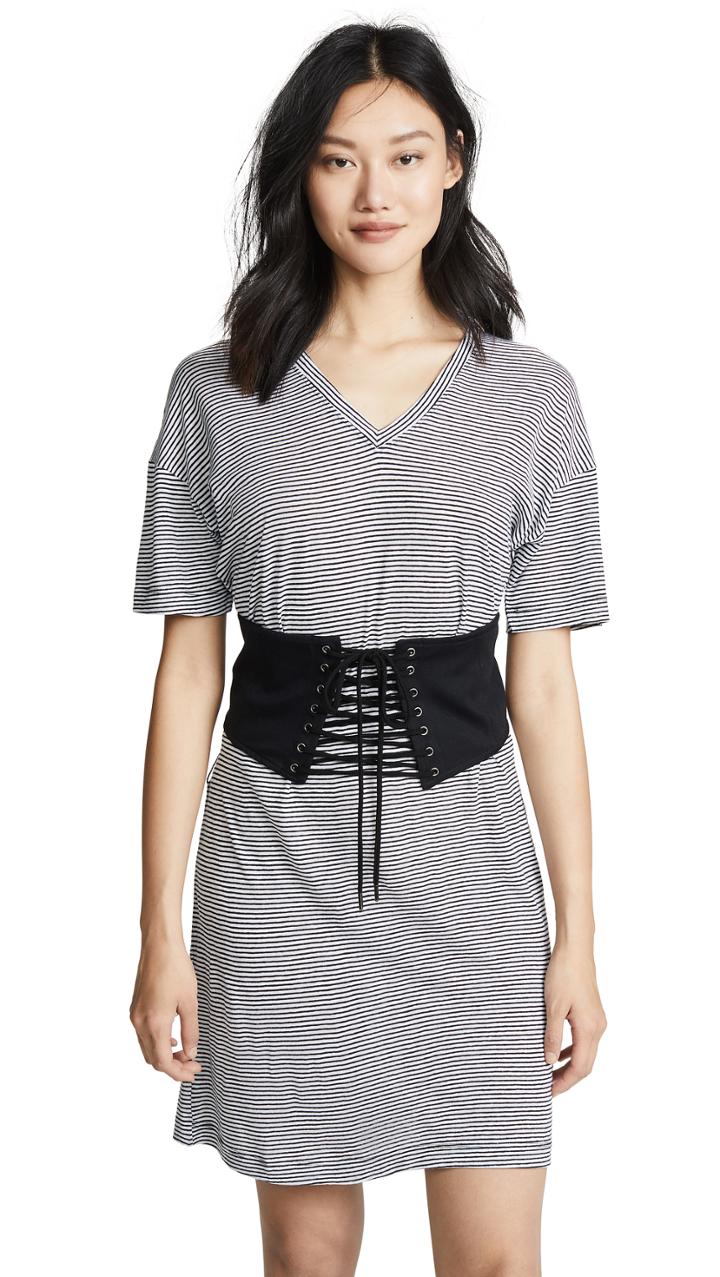 David Lerner Corseted Tee Dress