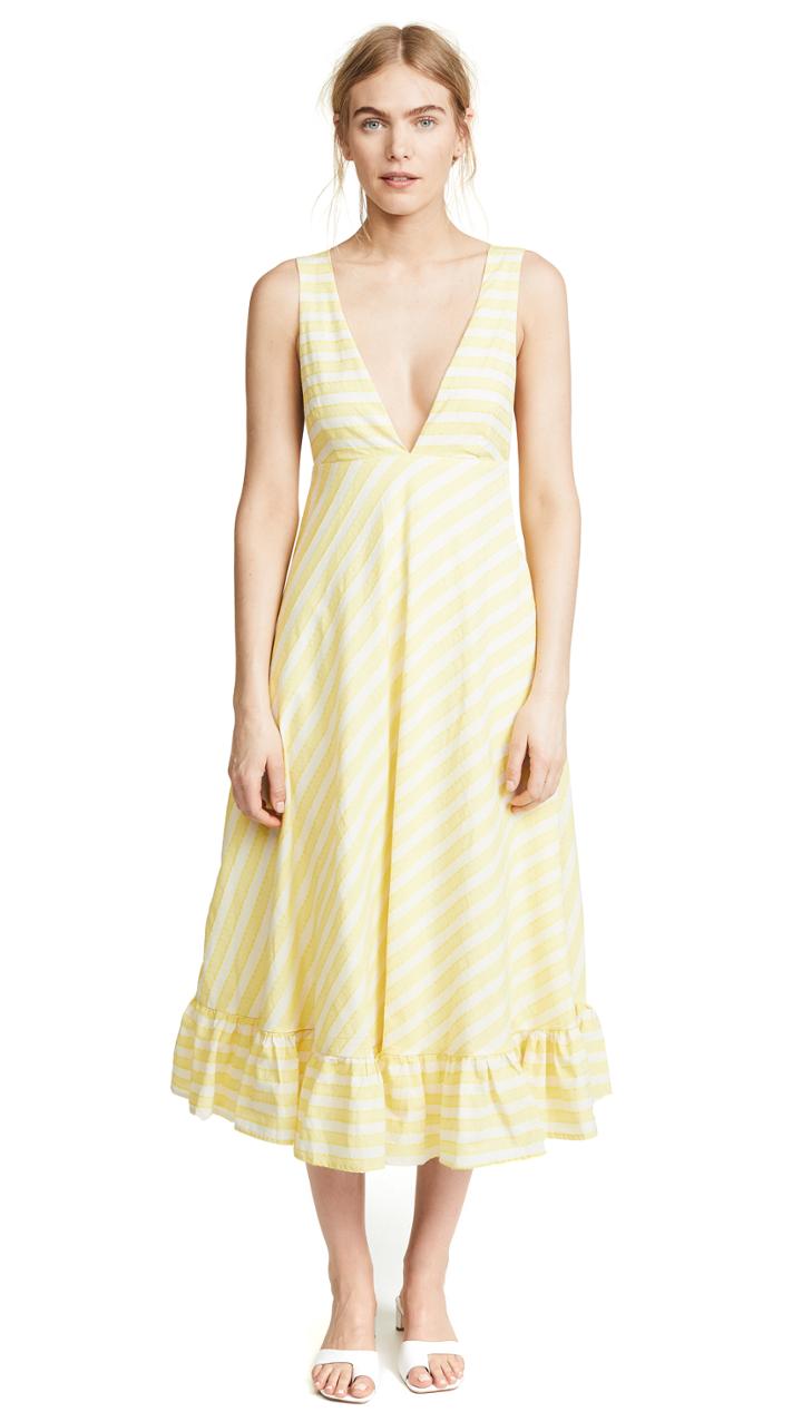 Line Dot Ali Ruffled Hem Dress
