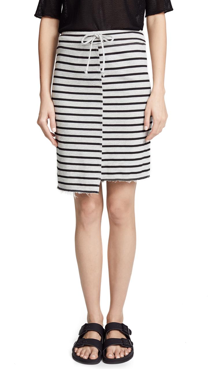 Sundry Uneven Hem Skirt
